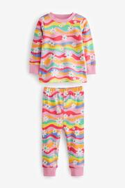 Rainbow 2 Pack Printed Long Sleeve Pyjamas (9mths-8yrs) - Image 7 of 16