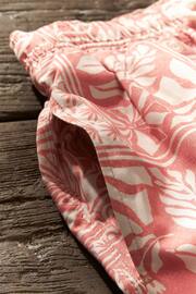 Light Pink Textured Artisan Tile Regular Fit Printed Swim Shorts - Image 10 of 13