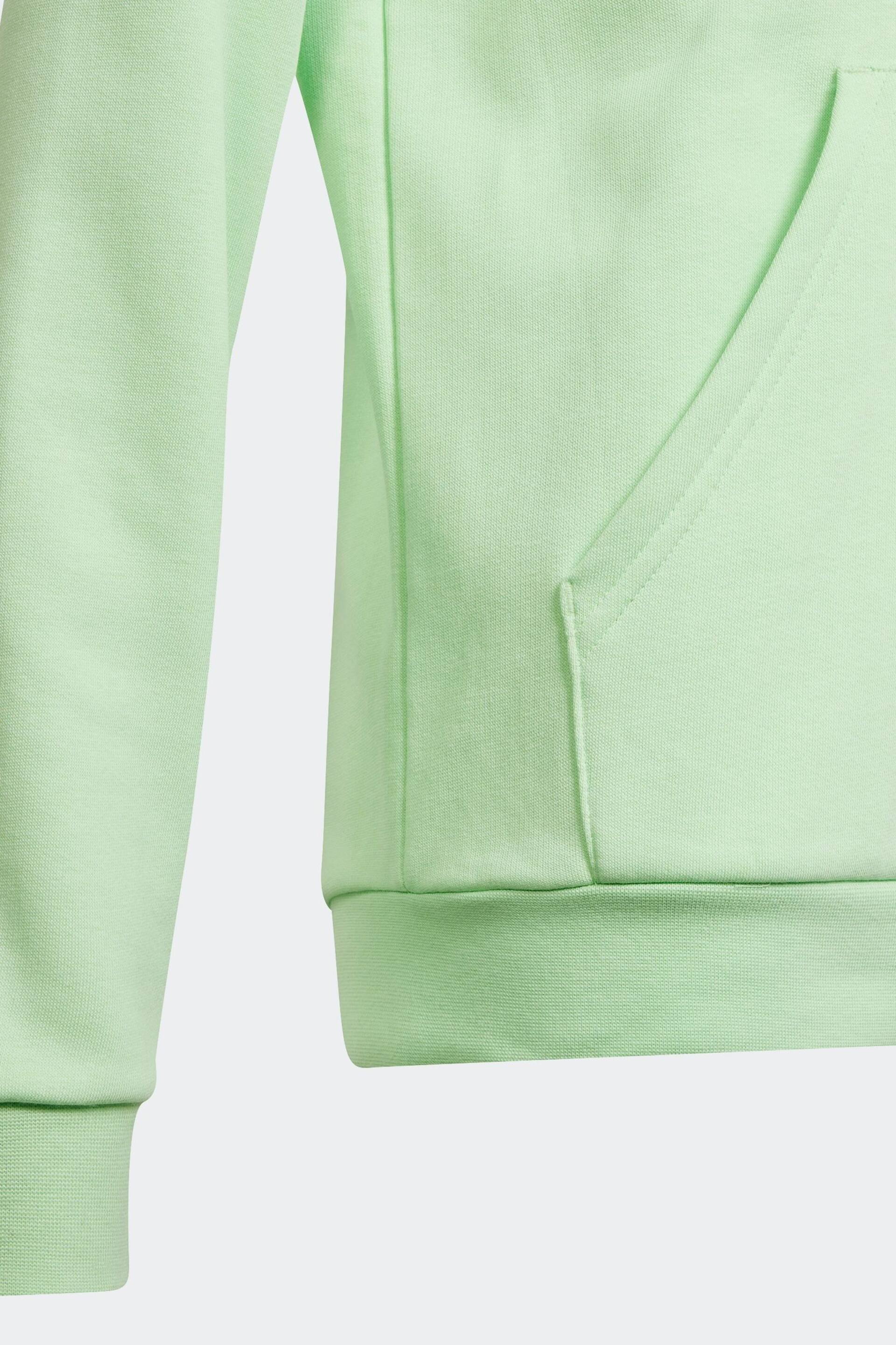 adidas Green Sportswear Big Logo Essentials Cotton Hoodie - Image 4 of 5