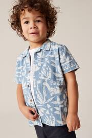 Blue Dino Short Sleeve Printed Shirt (3mths-7yrs) - Image 1 of 6