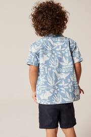 Blue Dino Short Sleeve Printed Shirt (3mths-7yrs) - Image 3 of 6