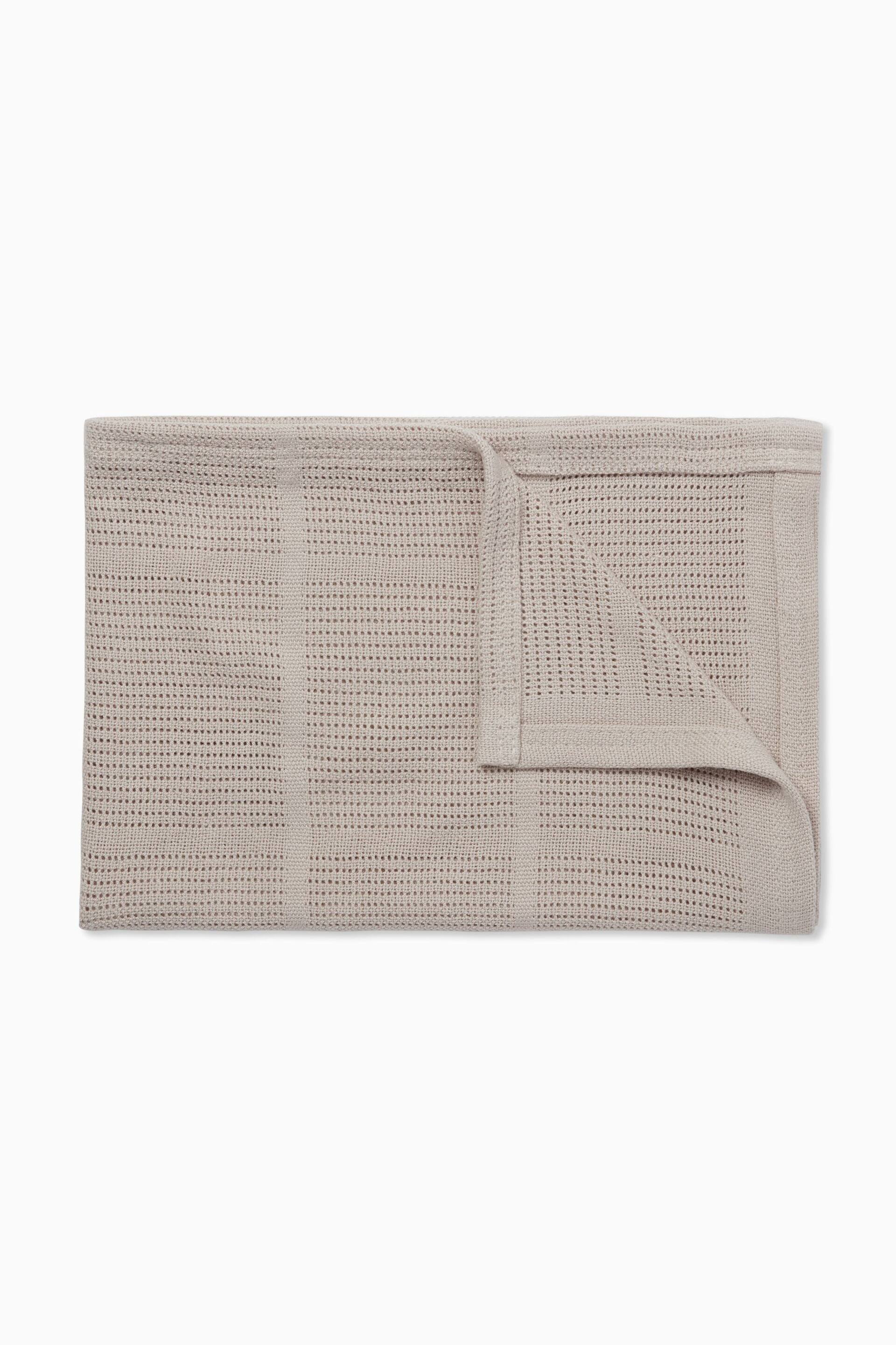 MORI Brown Soft Cotton & Bamboo Cellular Baby Blanket - Image 1 of 4