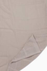MORI Brown Soft Cotton & Bamboo Cellular Baby Blanket - Image 3 of 4