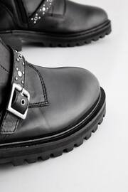 Black Forever Comfort® Studded Biker Ankle Boots - Image 5 of 5
