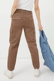 FatFace Brown Aspen Cargo Chino Trousers - Image 3 of 6