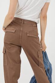 FatFace Brown Aspen Cargo Chino Trousers - Image 4 of 6