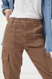 FatFace Brown Aspen Cargo Chino Trousers - Image 5 of 6
