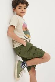 FatFace Green Lulworth Cargo Shorts - Image 3 of 5