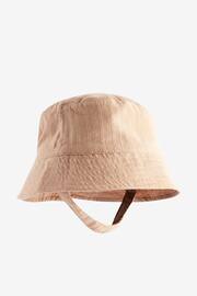 Sage Green / Apricot Orange Baby Bucket Hats 2 Pack (0mths-2yrs) - Image 4 of 6