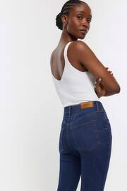 River Island Blue High Rise Flared Jeans - Image 3 of 5