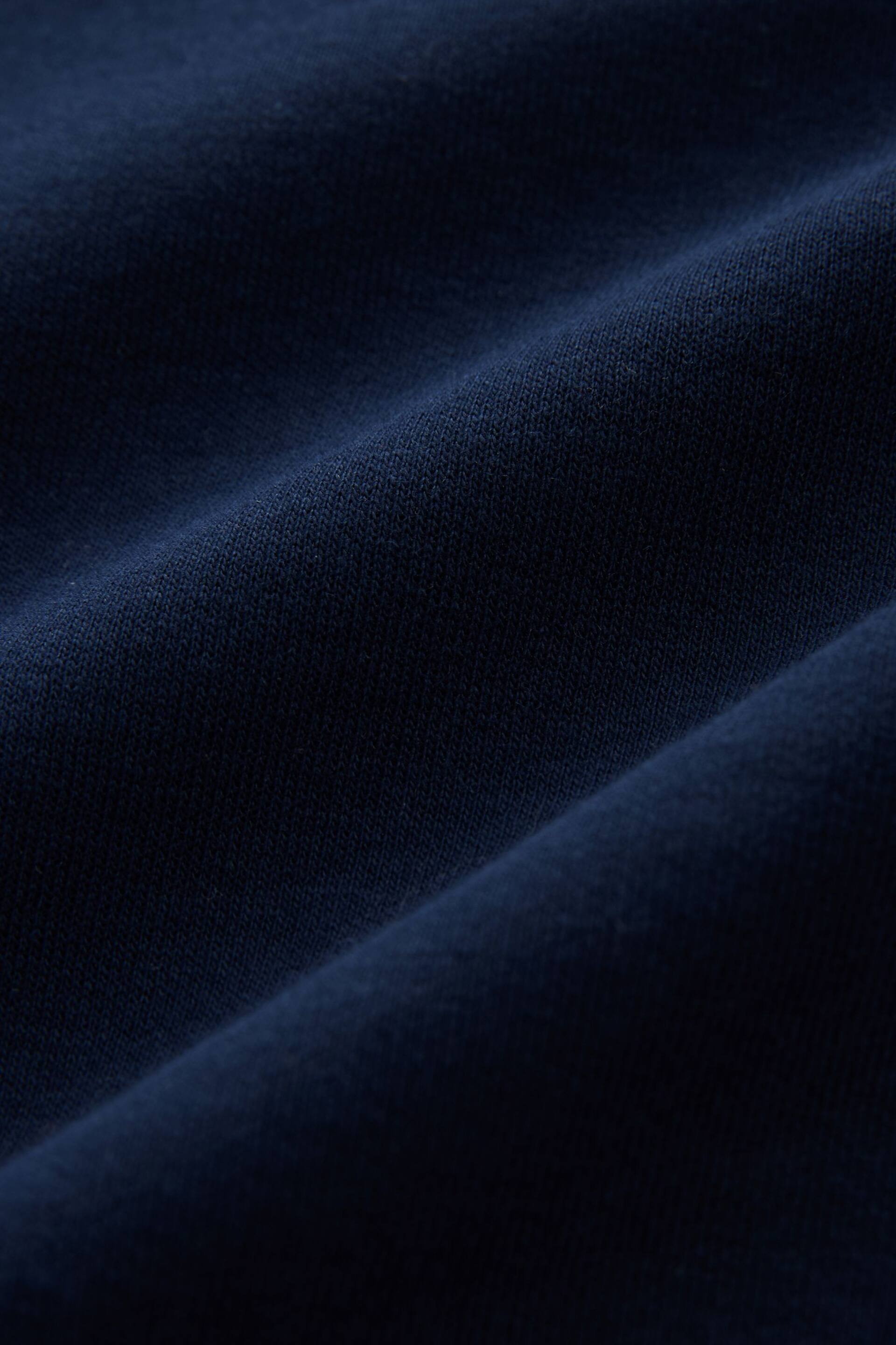 Navy Blue Relaxed Fit Soft Touch Heavyweight T-Shirt - Image 7 of 7