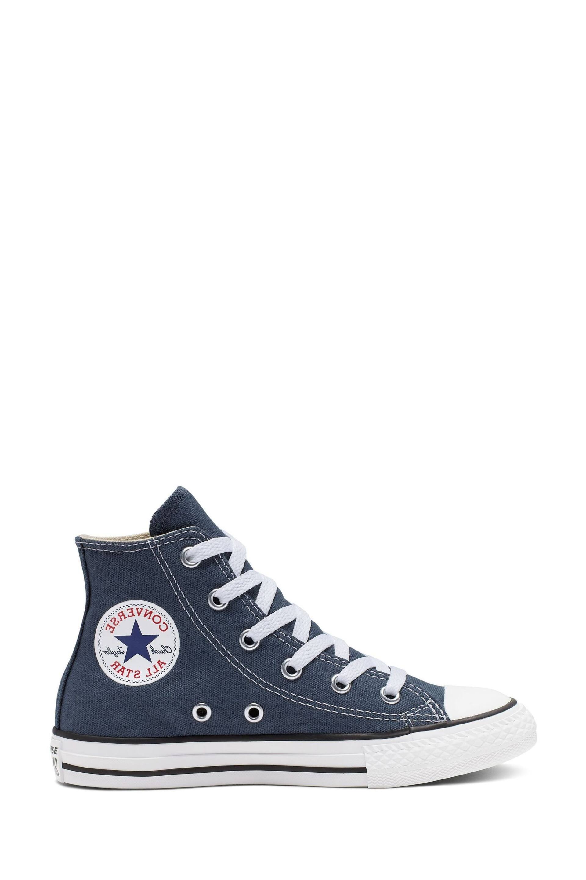 Converse Navy Blue Chuck Taylor High Top Junior Trainers - Image 1 of 3