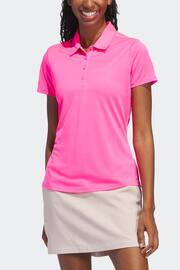 adidas Golf Womens Solid Short Sleeve Polo Shirt - Image 1 of 6