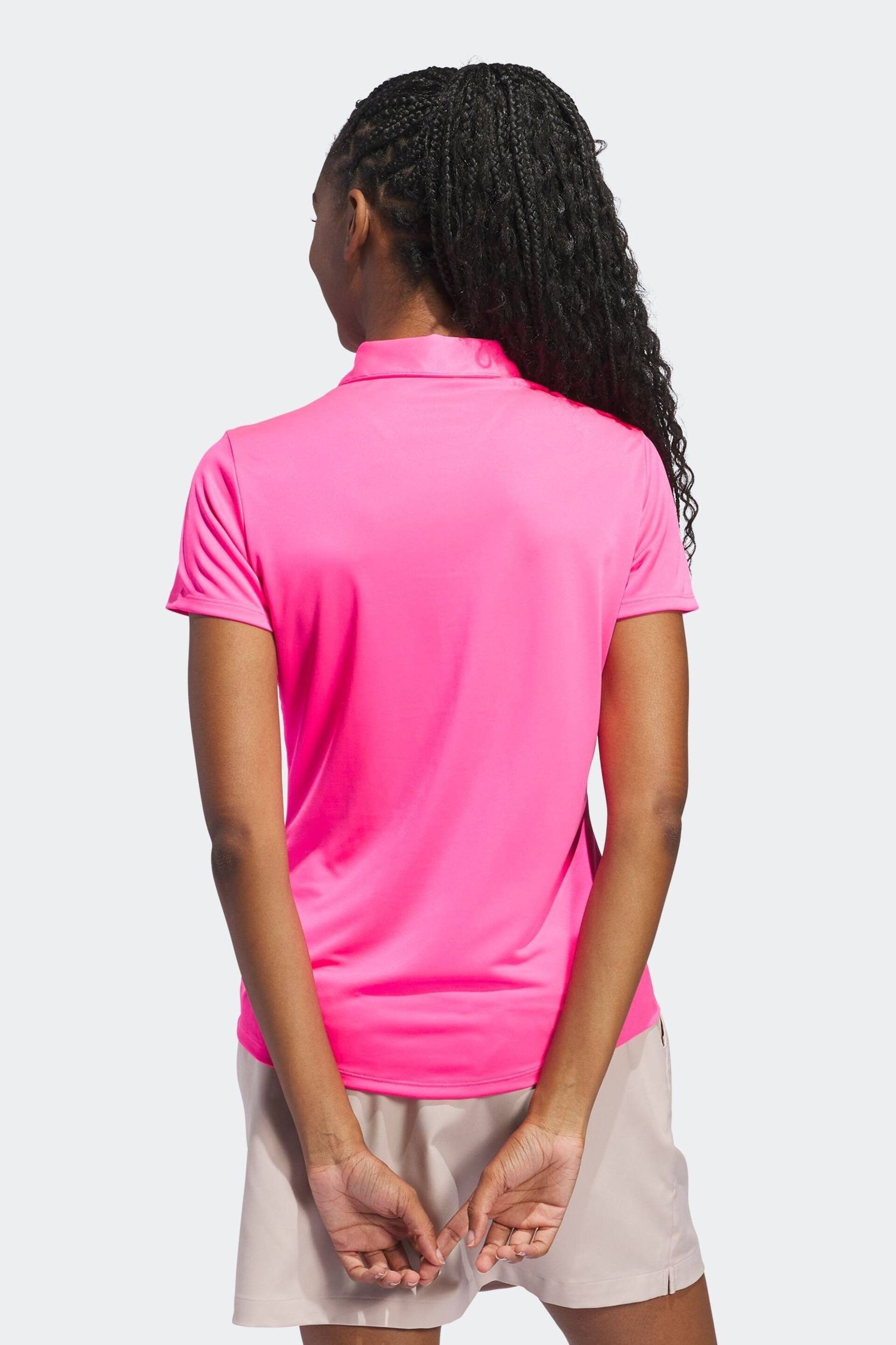 adidas Golf Womens Solid Short Sleeve Polo Shirt - Image 2 of 6