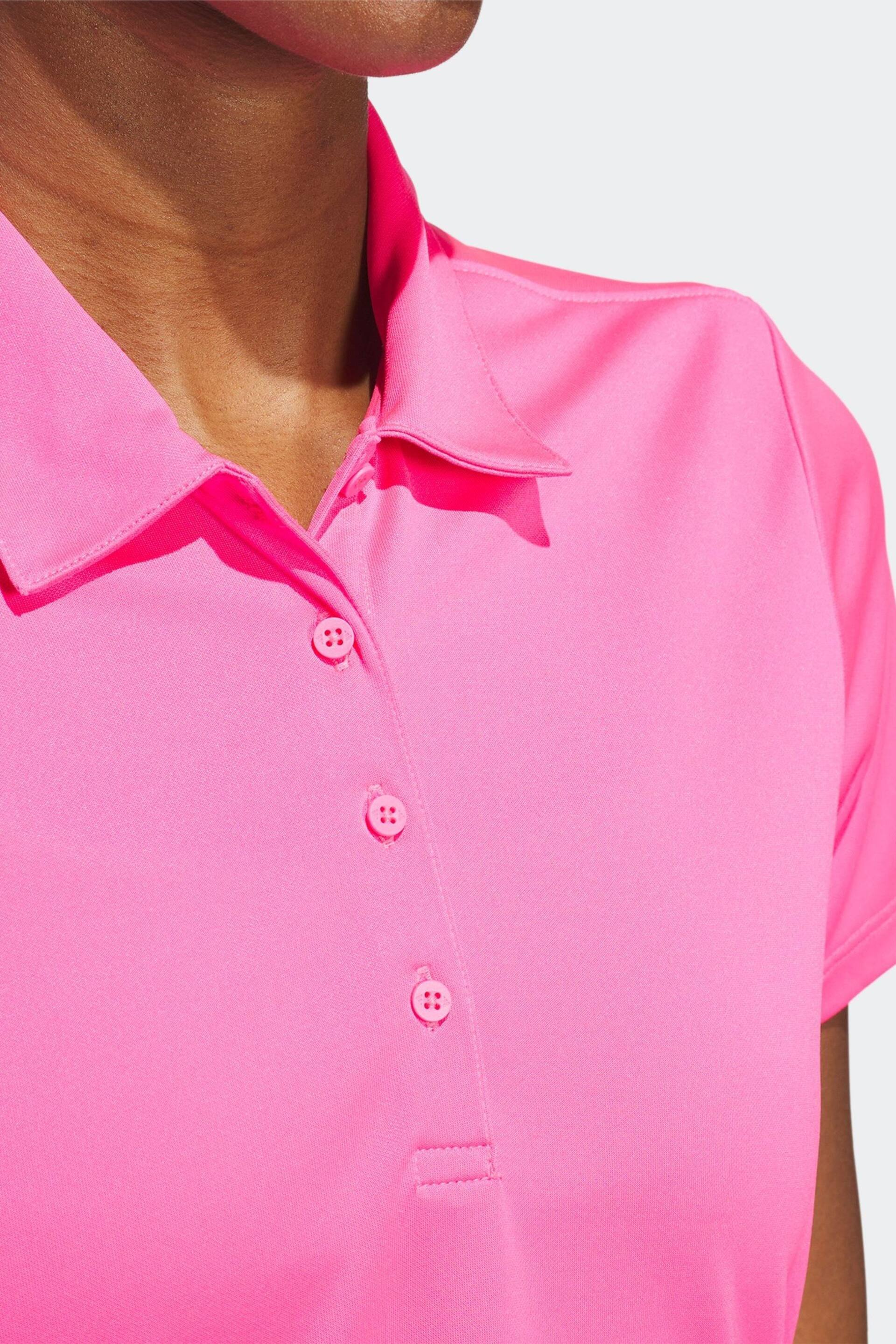 adidas Golf Womens Solid Short Sleeve Polo Shirt - Image 4 of 6