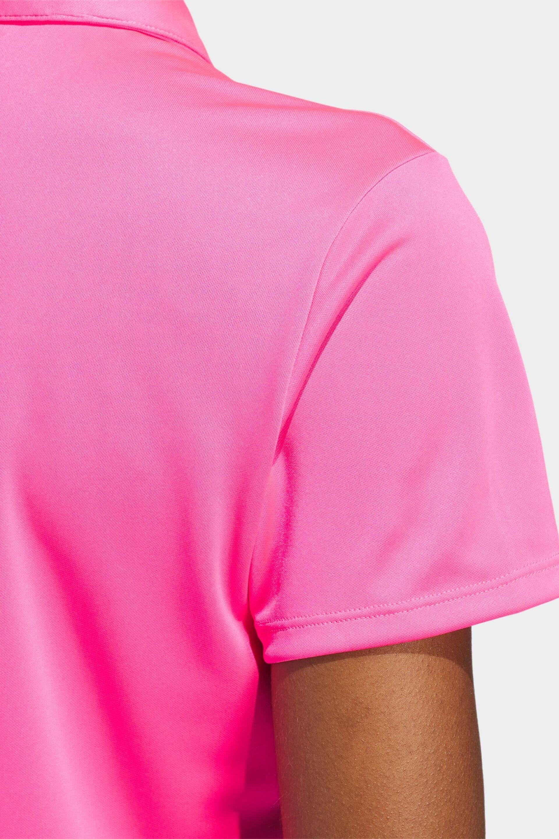 adidas Golf Womens Solid Short Sleeve Polo Shirt - Image 5 of 6