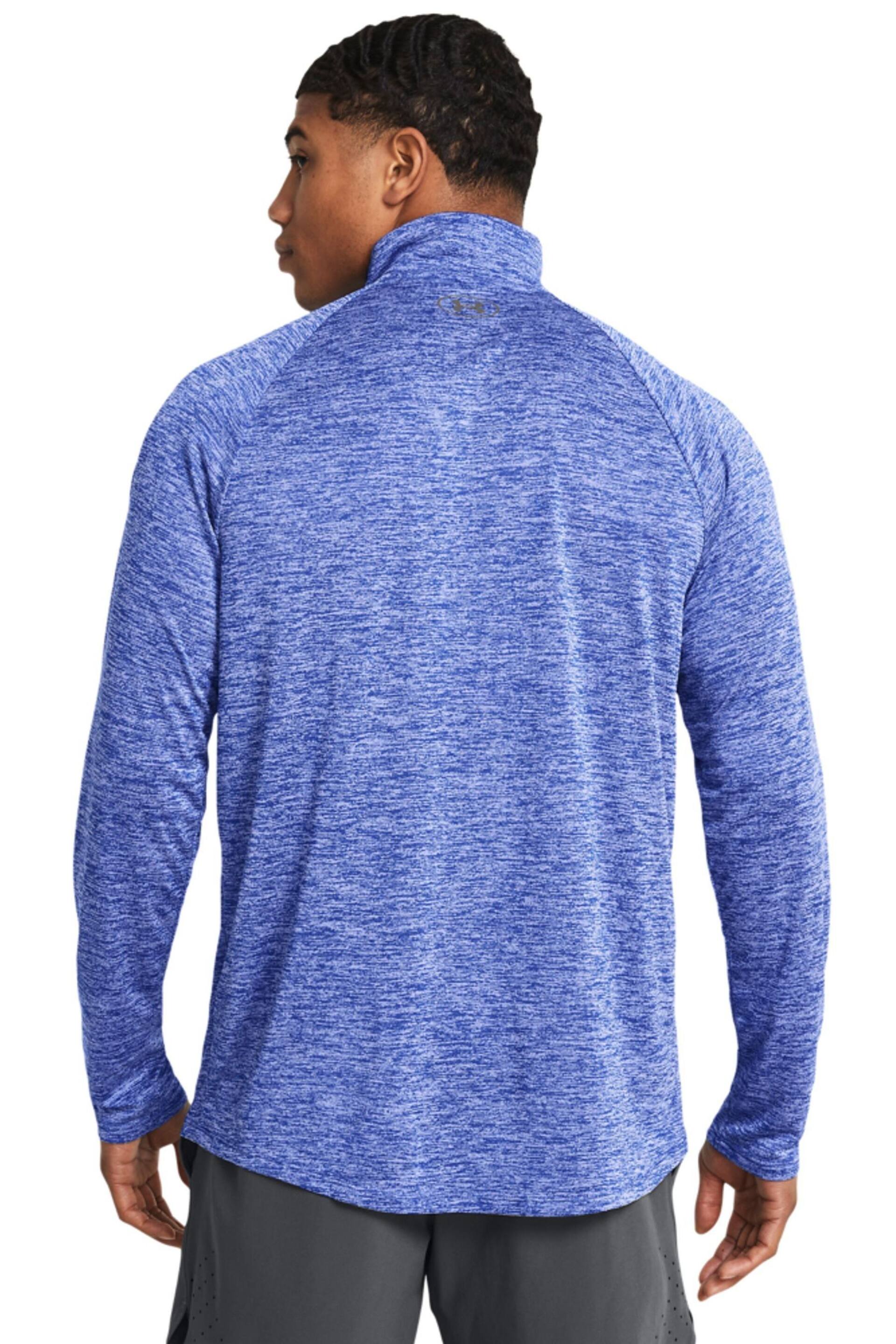 Under Armour Bright Blue Under Armour Bright Blue Tech 2.0 1/2 Zip Top - Image 2 of 6