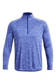 Under Armour Bright Blue Under Armour Bright Blue Tech 2.0 1/2 Zip Top - Image 4 of 6
