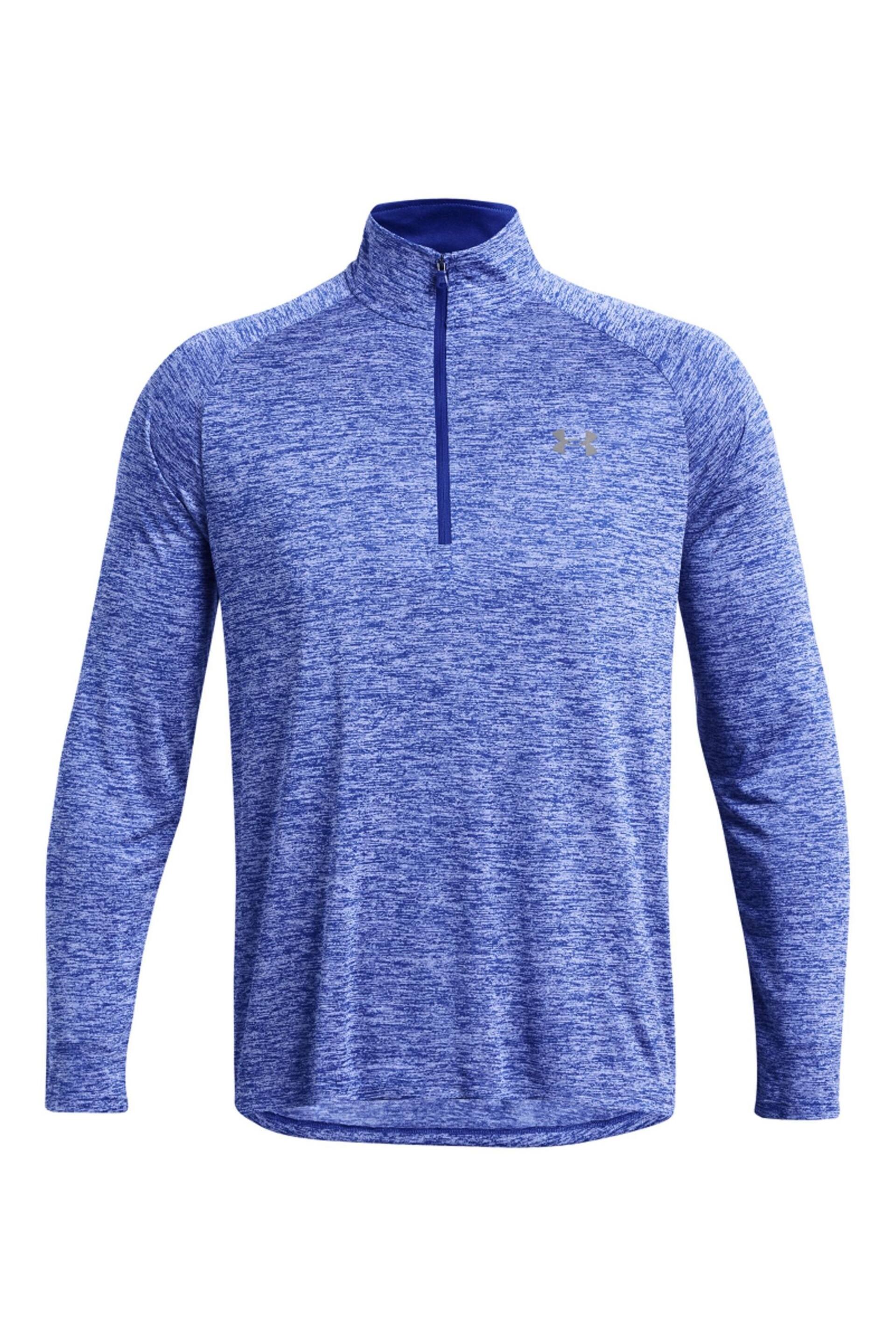 Under Armour Bright Blue Under Armour Bright Blue Tech 2.0 1/2 Zip Top - Image 4 of 6