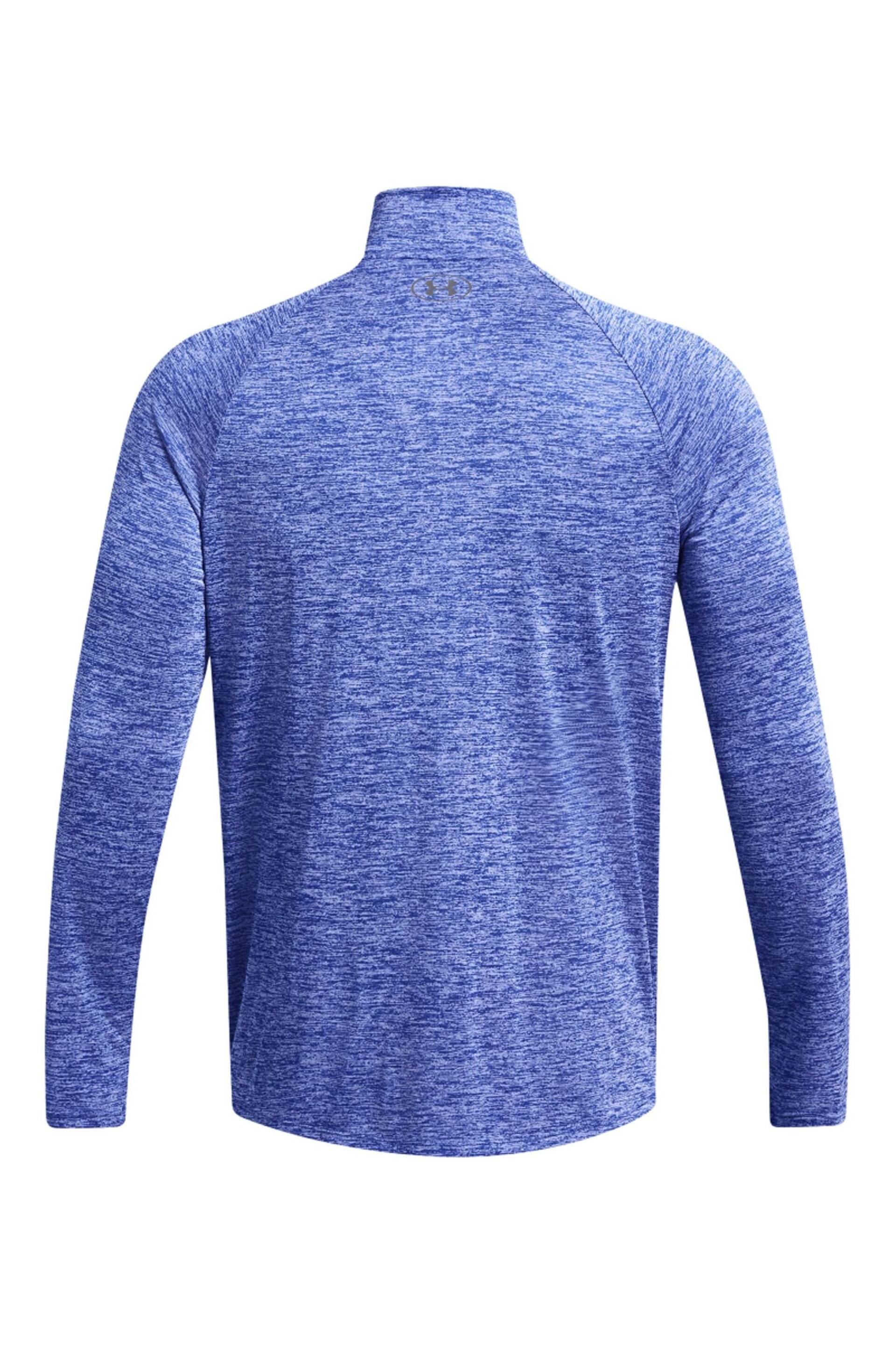 Under Armour Bright Blue Under Armour Bright Blue Tech 2.0 1/2 Zip Top - Image 5 of 6