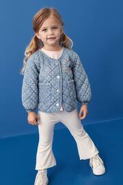 Mid Blue Denim Quilted Character Jacket (3mths-7yrs) - Image 3 of 7
