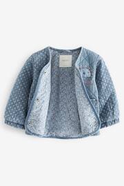 Mid Blue Denim Quilted Character Jacket (3mths-7yrs) - Image 6 of 7