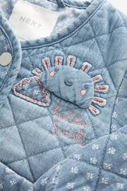 Mid Blue Denim Quilted Character Jacket (3mths-7yrs) - Image 7 of 7