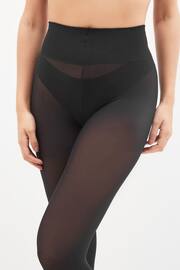 Black Ultimate Comfort Opaque 60D Tights Two Pack - Image 3 of 5