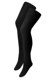 Black Ultimate Comfort Opaque 60D Tights Two Pack - Image 5 of 5