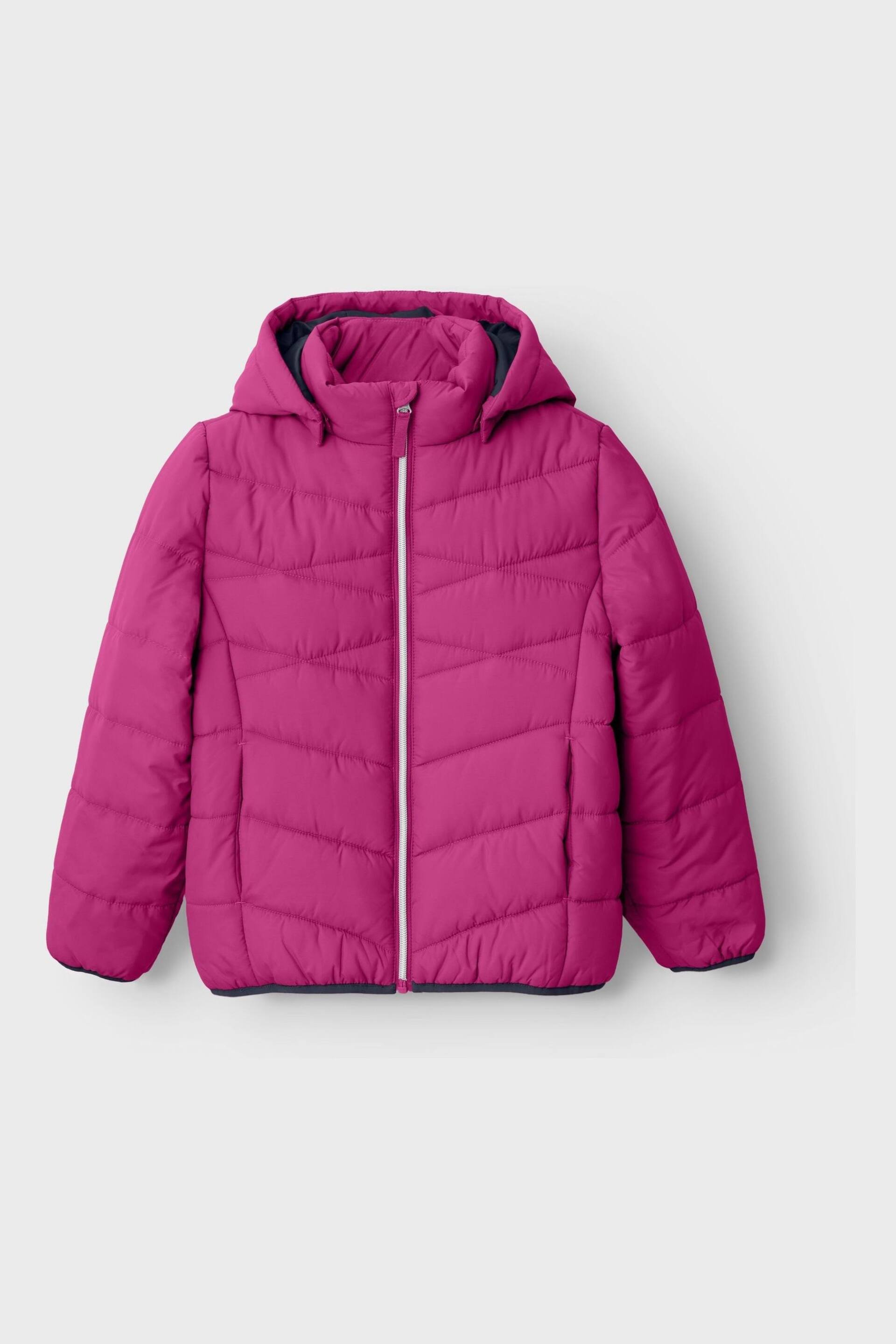 Name It Pink Zip Up Padded Jacket - Image 1 of 4