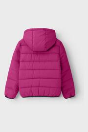Name It Pink Zip Up Padded Jacket - Image 2 of 4