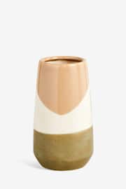 Green Reactive Glaze Ceramic Flower Vase - Image 4 of 4