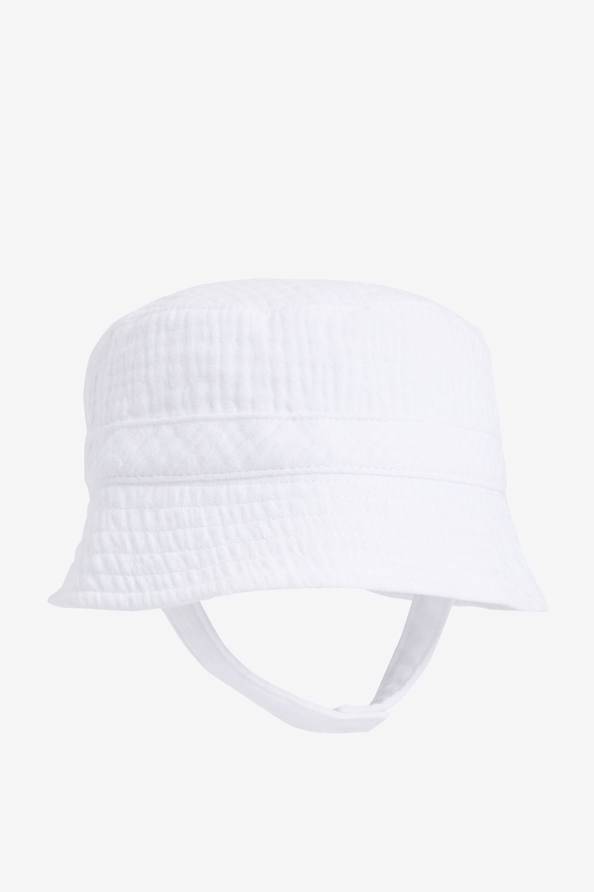 White Baby Bucket Hat (0mths-2yrs) - Image 3 of 4