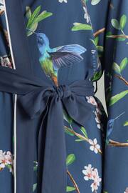B by Ted Baker Charcoal Navy Bird Viscose Robe - Image 10 of 12