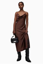AllSaints Brown Hadley Dress - Image 2 of 2