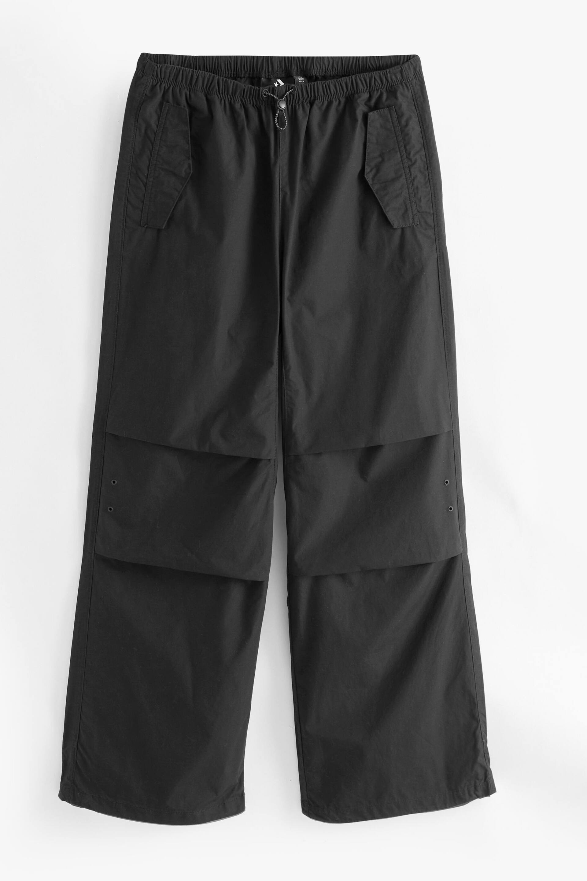 Converse Black Parachute Wide Leg Trousers - Image 2 of 2