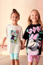 Pink/Blue Minnie Mouse License Short Pyjamas 2 Pack (3-16yrs) - Image 1 of 10