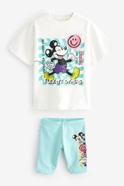 Pink/Blue Minnie Mouse License Short Pyjamas 2 Pack (3-16yrs) - Image 6 of 10