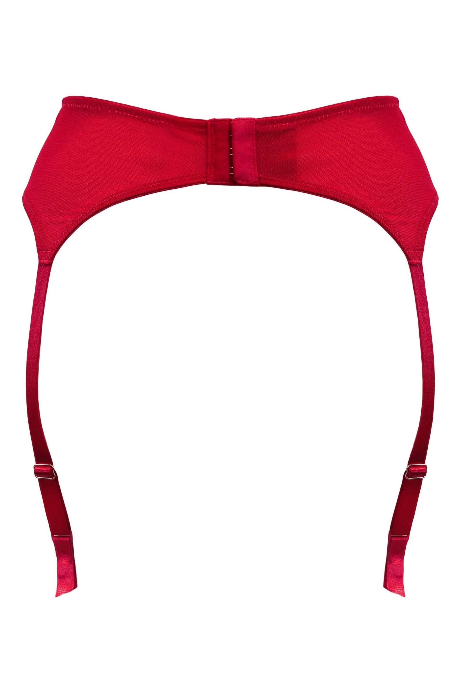 Pour Moi Red Roxie Suspender - Image 4 of 4