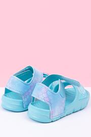 Vanilla Underground Blue Girls Little Mermaid Disney Sandals - Image 3 of 5