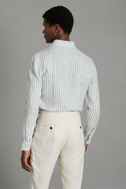 Reiss Sage Bengal Stripe Queens Linen Button-Down Collar Shirt - Image 5 of 6
