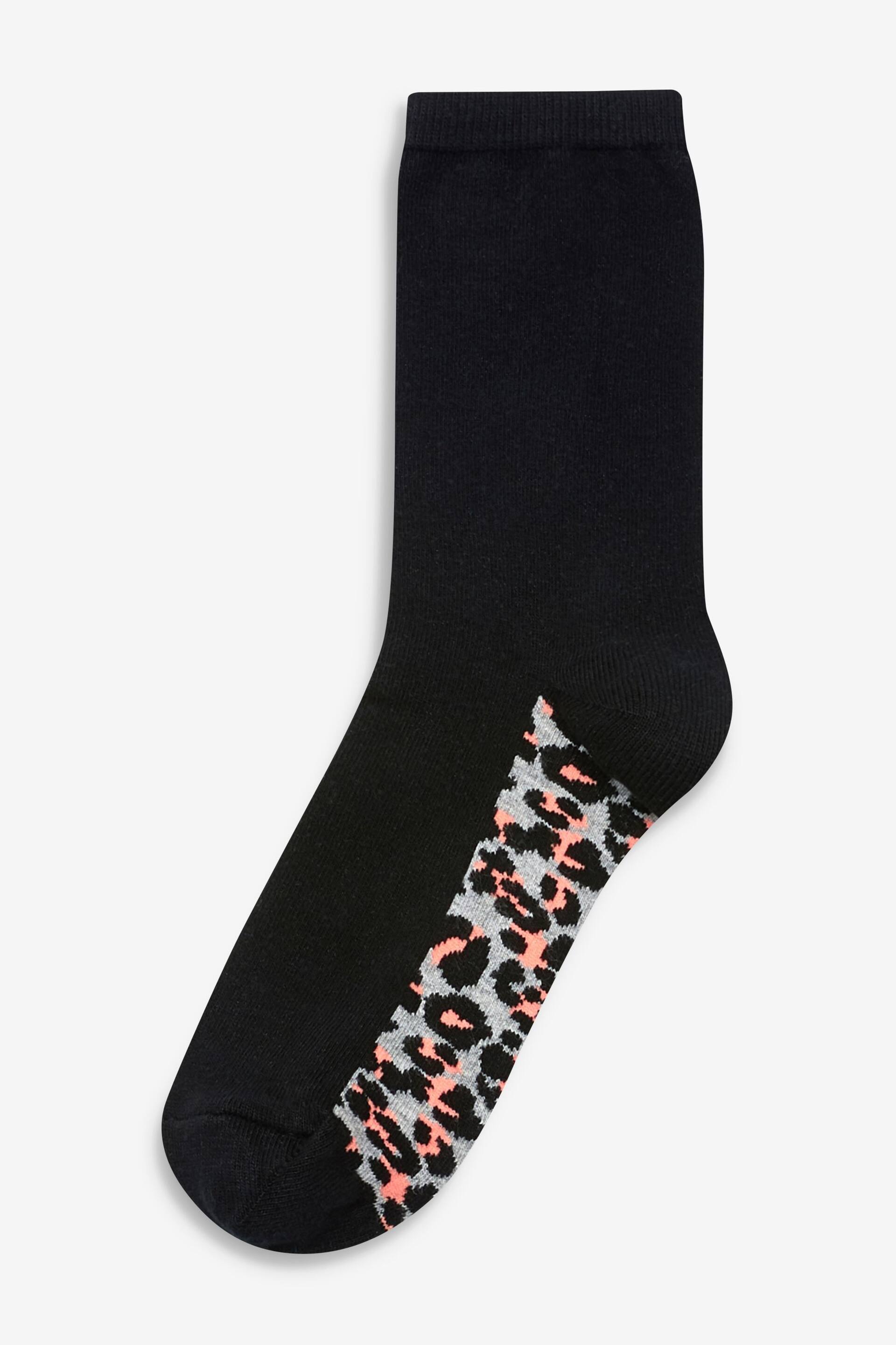 Neutral Animal Footbed Ankle Socks 5 Pack - Image 2 of 6