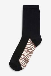 Neutral Animal Footbed Ankle Socks 5 Pack - Image 4 of 6