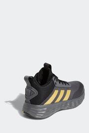 adidas Grey/Black Originals Ownthegame 2.0 Trainers - Image 4 of 6