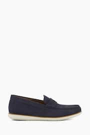 Dune London Blue Berkly Sole Loafers - Image 1 of 6