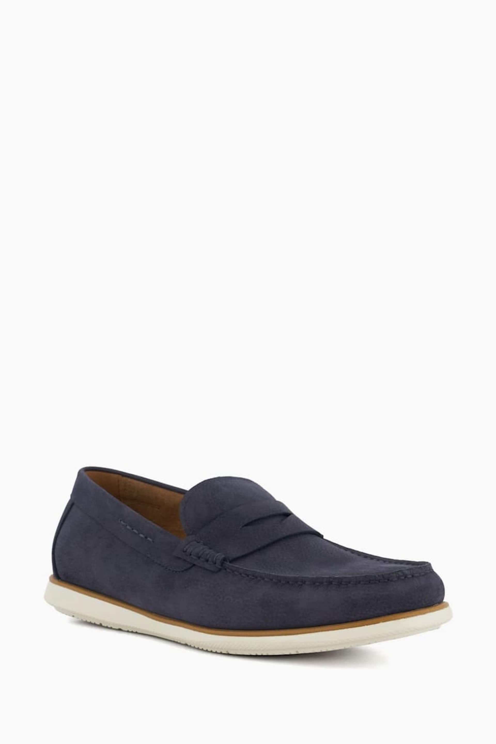 Dune London Blue Berkly Sole Loafers - Image 4 of 6