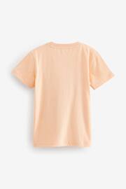 Peach Pink Photo Dino Short Sleeve Graphic T-Shirt (3-16yrs) - Image 2 of 3