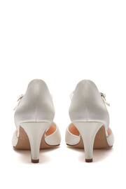 Rainbow Club White Regular Fit Wedding Cordelia Ladies Satin Bridal Shoes - Image 3 of 4