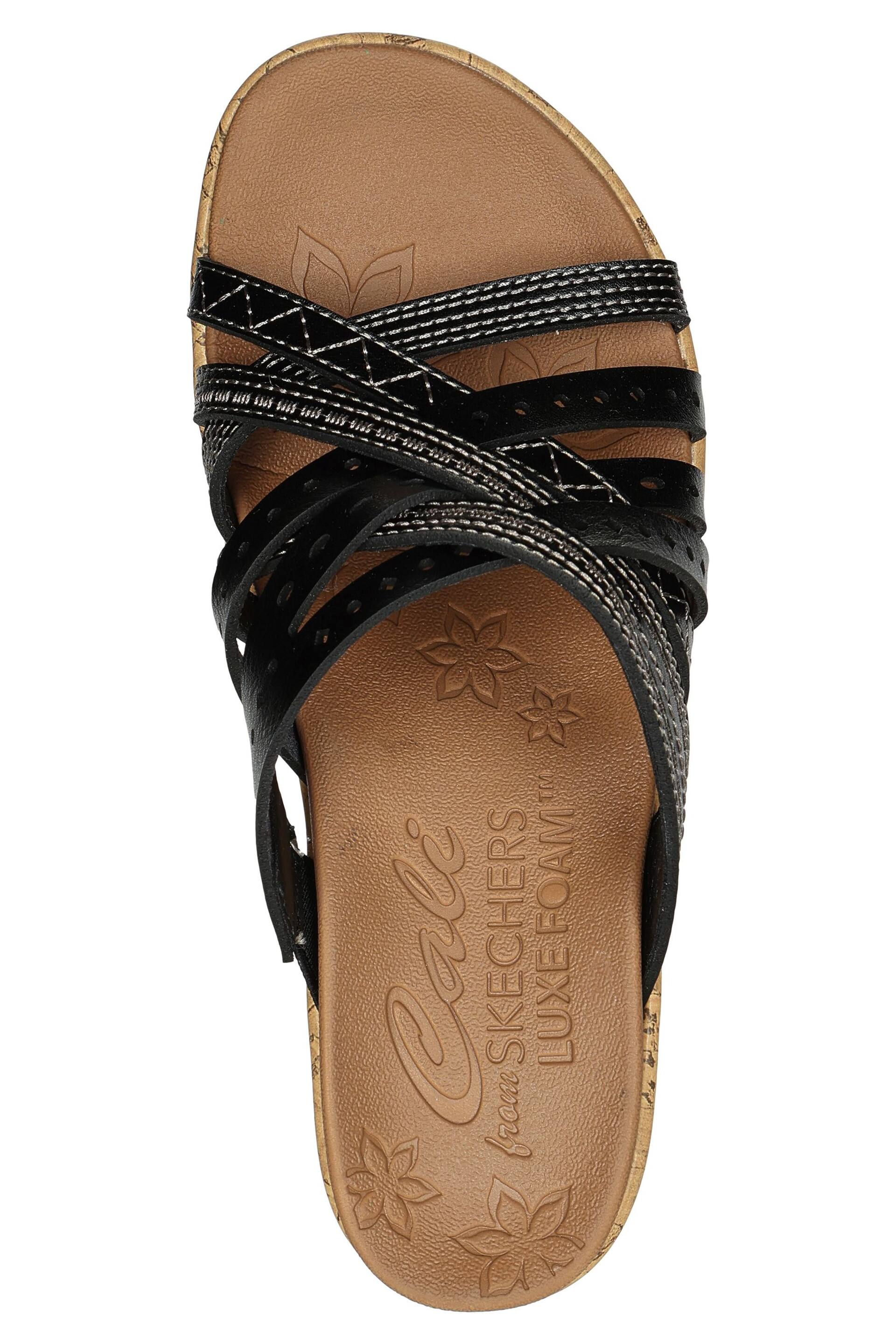 Skechers Black Beverlee Hot Spring Sandals - Image 4 of 5