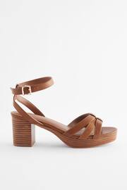 Tan Brown Forever Comfort® Low Platform Heels - Image 3 of 6